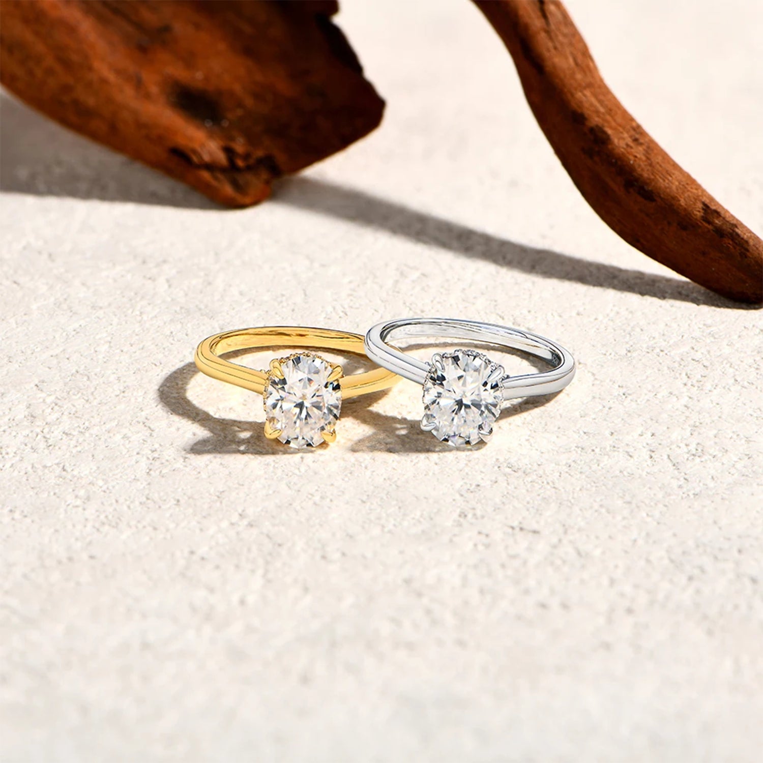 Elysian Oval Moissanite Ring